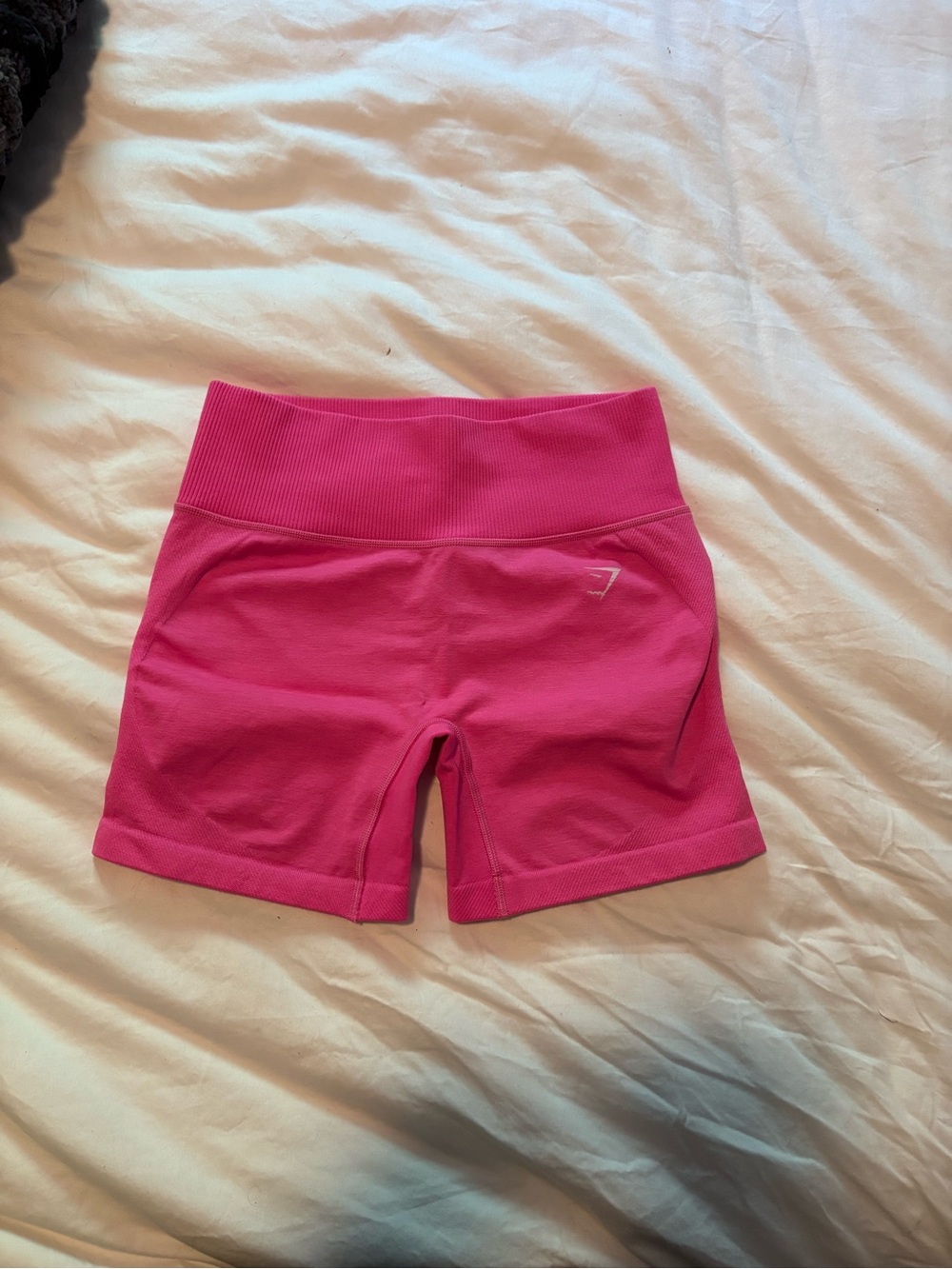 Gymshark Hot Pink High-Rise Seamless Bike Shorts